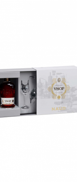 Coffret Cognac Nau VSOP & 2 Verres