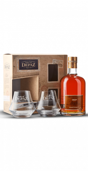 Coffret Rhum Depaz VSOP & 2 Verres