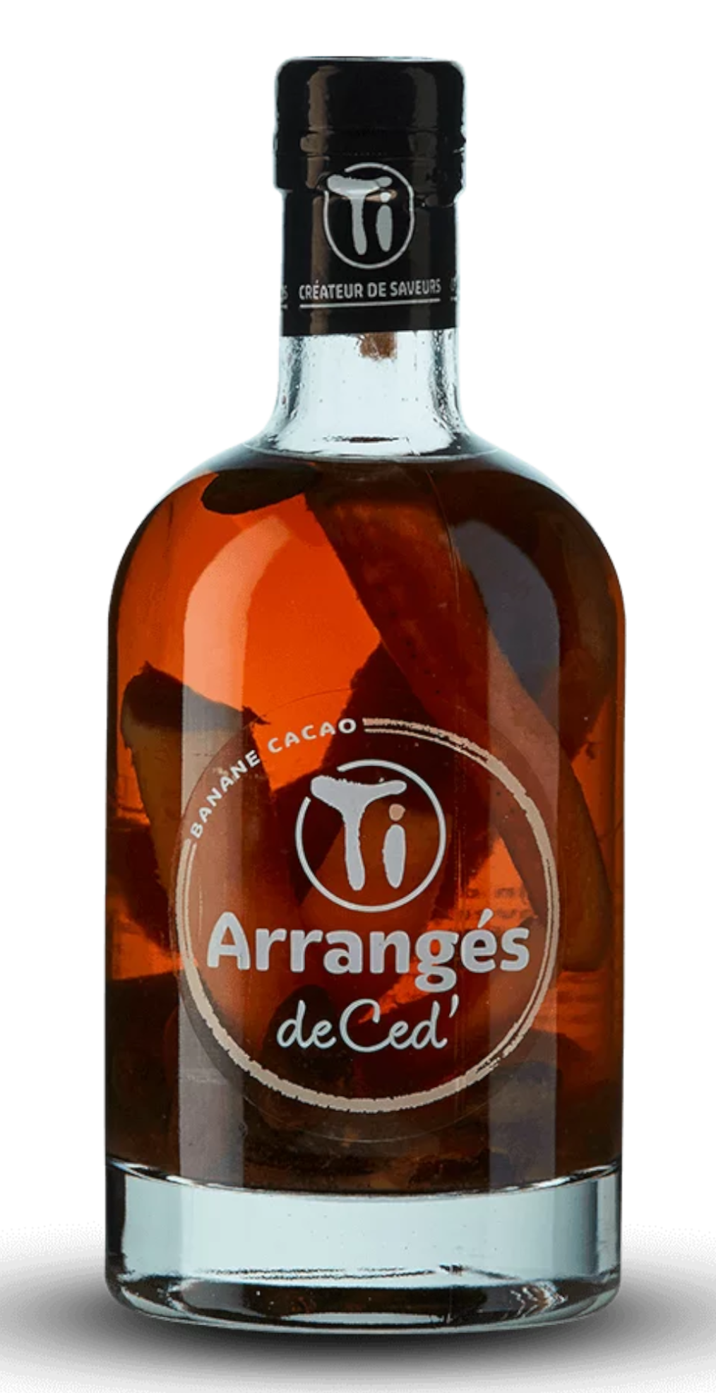 Rhum Arrangé Banane Cacao 70cl - Ti Rhums de Ced' 32° - Saumane Arts & Vin